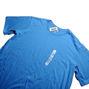 NWT Duluth Trading Co Longtail T Shirt Mens 3XL Blue Relaxed Fit Short Sleeve